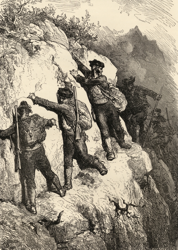 DPI1857123LARGE Spanish Contrabandistas. Drawn by Gustave Dore From The Book Spanish Pictures Poster Print, Large - 24 x 34
