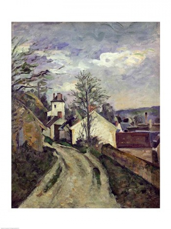 Picture of Posterazzi BALXIR197272 The House of Doctor Gachet Poster Print by Paul Cezanne - 18 x 24 in.