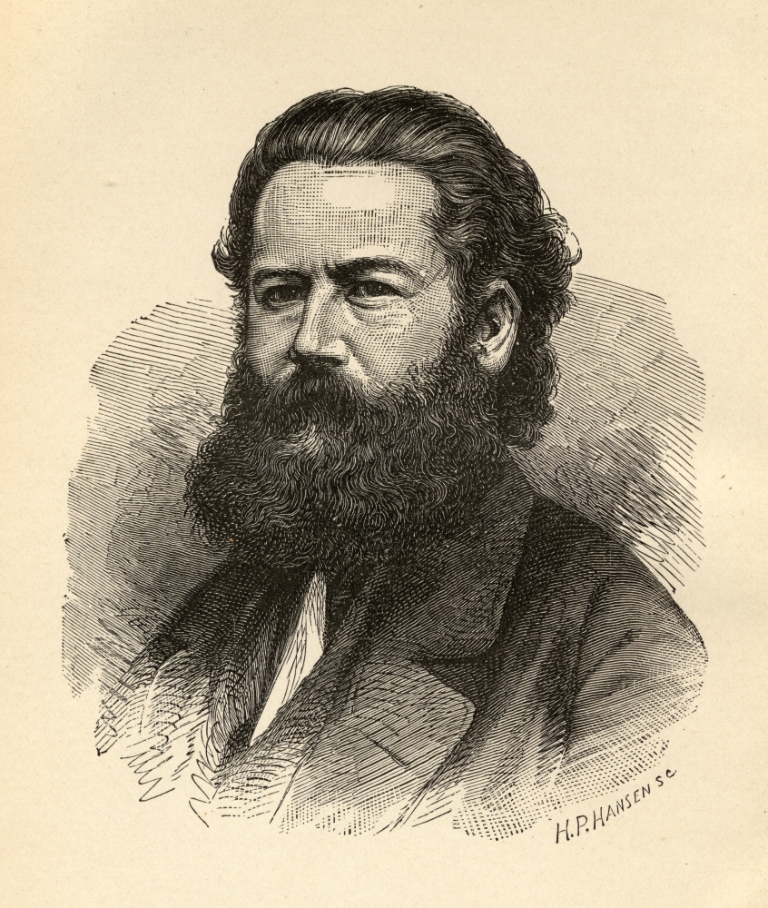 Picture of   Henrik Ibsen&#44; 1828-1906 Norwegian Playwright From A Portrait Taken About 1858 by H.P.Hansen From The Book Prose Dramas by Henrik Ibsen Published In London 1890 Poster Print&#44; 14 x 16