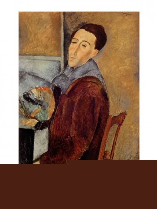 Picture of Posterazzi BALXIR21443 Self Portrait 1919 Poster Print by Amedeo Modigliani - 18 x 24 in.