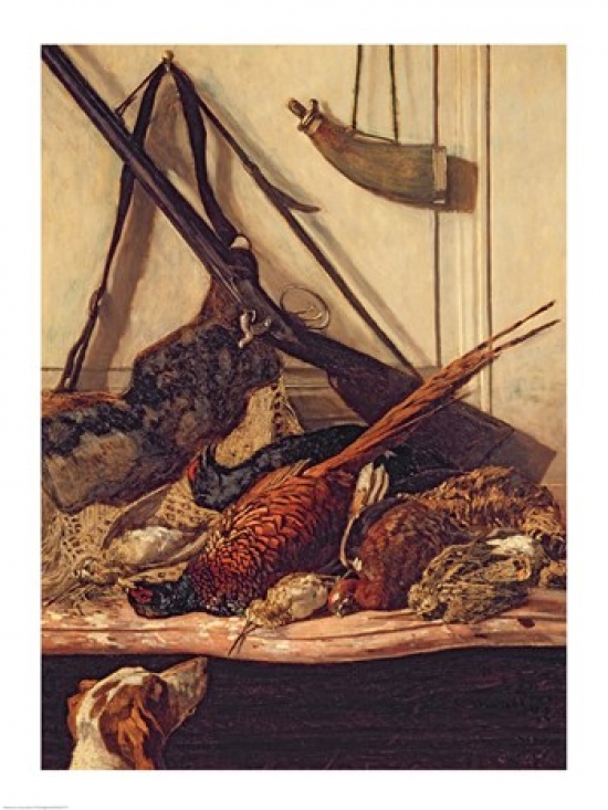 Picture of Posterazzi BALXIR220775 Hunting Trophies 1862 Poster Print by Claude Monet - 18 x 24 in.