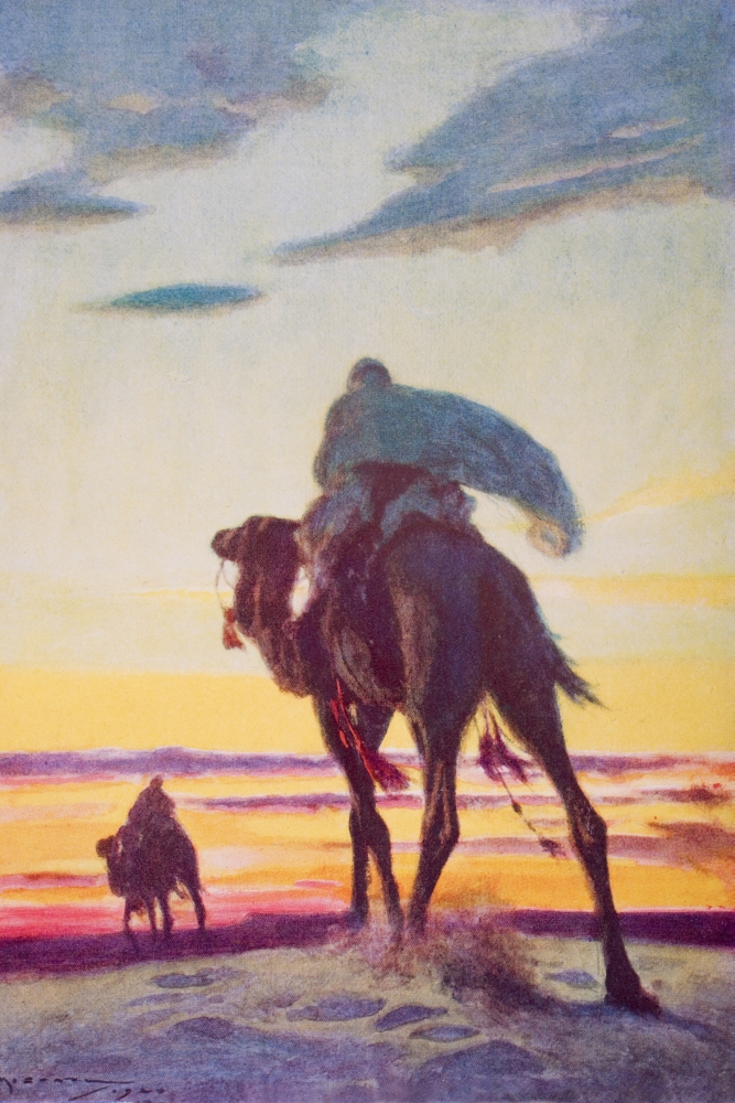 The Flight of Muhammad To Medina by A. C. Michael From The Book The Outline Poster Print - 24 x 36