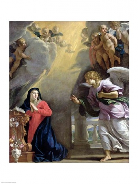 Picture of Posterazzi BALXIR222470LARGE The Annunciation Poster Print by Philippe De Champaigne - 24 x 36 in. - Large