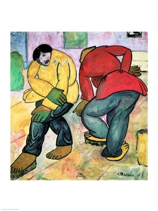 Picture of Posterazzi BALXIR223868LARGE The Floor Polishers 1911 Poster Print by Kazimir Malevich - 24 x 36 in. - Large