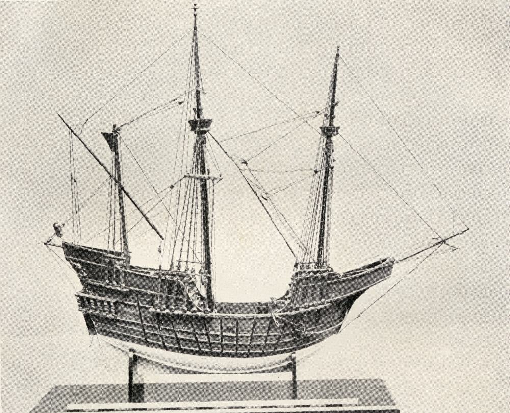Portuguese Carrack Fifteenth Century Poster Print - Large - 34 x 26