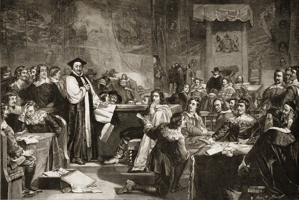Trial of Archbishop William Laud Archbishop of Canterbury March 1644 From The Picture by Alexander Johnstone Poster Print, Large - 36 x 24
