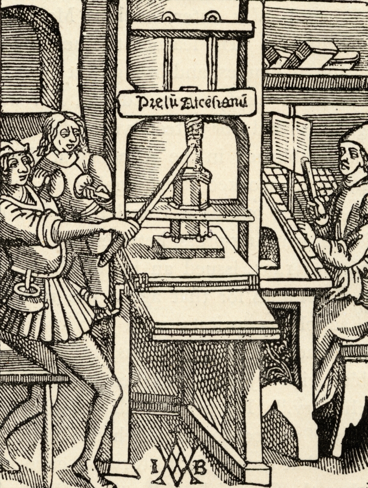 DPI1857374 A Printing Press of 1498 Poster Print, 13 x 17