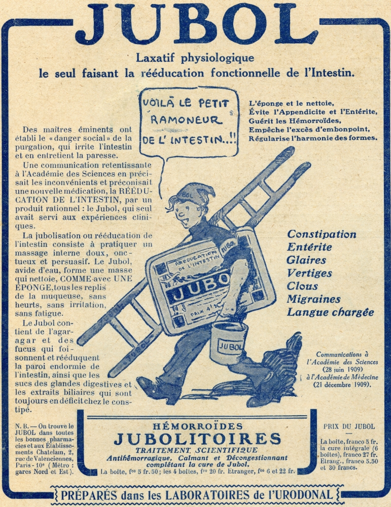 DPI1857513 French Advertisement C.1916 for Jubola Laxative Poster Print, 13 x 17