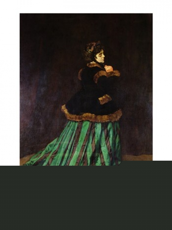 Picture of Posterazzi BALXIR18888LARGE Camille Or The Woman in The Green Dress 1866 Poster Print by Claude Monet - 24 x 36 in. - Large