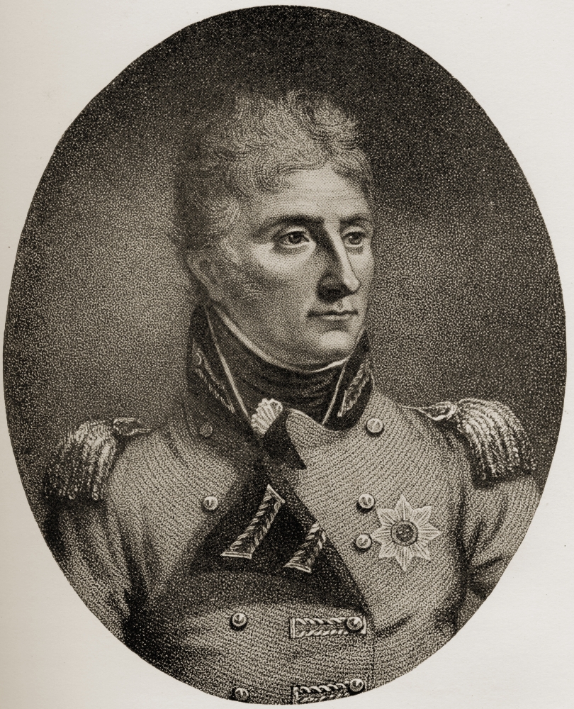 DPI1857357 Sir John Moore 1761-1809. British General From An Engraving After A Drawing by A.J.Oliver Poster Print, 13 x 16