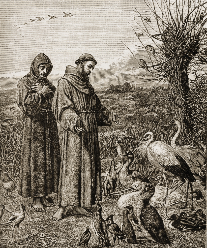 DPI1857427LARGE Saint Francis of Assissi C. 1181-1226 Founder of The Franciscan Order. St Poster Print, Large - 26 x 32
