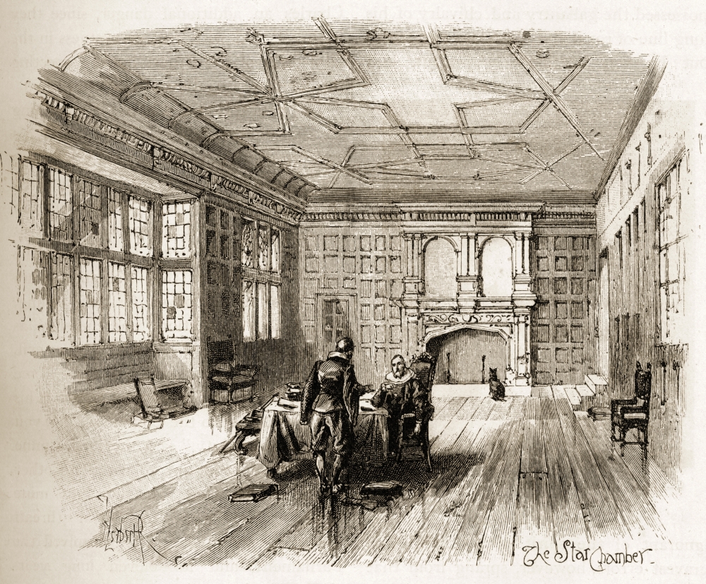 The Star Chamber Was An English Court of Law At The Royal Palace of Westminster So Named Because The Court Chamber Had Poster Print, 16 x 13