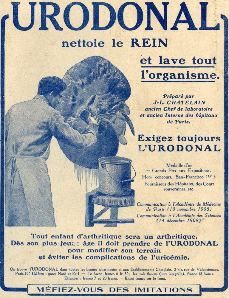 DPI1857515LARGE French Advertisement C.1916 for Urodonal A Kidney Cleanser Poster Print, Large - 26 x 34
