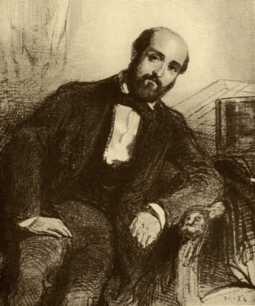 Henry Murger - 1822-1861 French Man of Letters From The Book The Masterpiece Library of Short Stories Volume 4 French Poster Print - 13 x 16