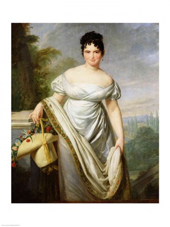 Madame Tallien Poster Print by Jacques-Louis David - 18 x 24 in.