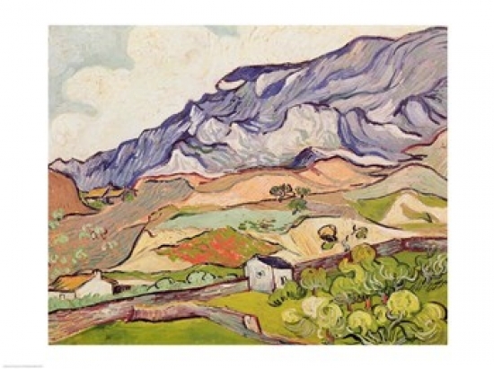 Picture of Posterazzi BALXIR253134LARGE The Alpilles 1890 Poster Print by Vincent Van Gogh - 36 x 24 in. - Large