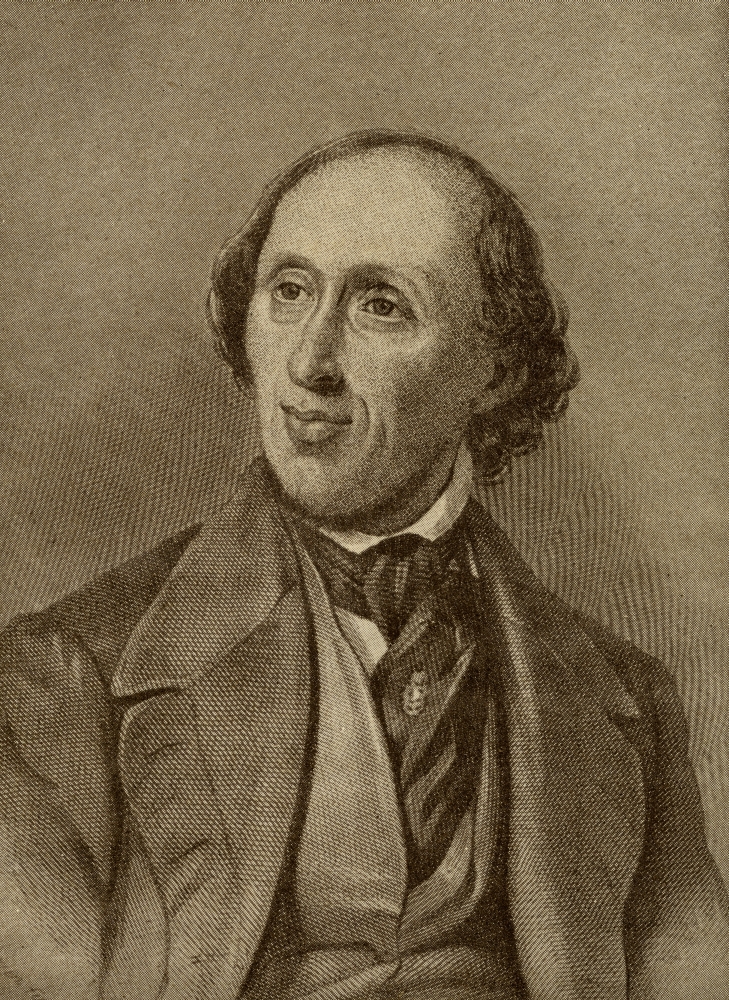 Picture of   Hans Christian Anderson&#44; 1805-1875 Danish Author of Fairy Tales From The Book The Masterpiece Library of Short Stories&#44; Scandinavian & Dutch&#44; Volume 19 Poster Print&#44; 12 x 17