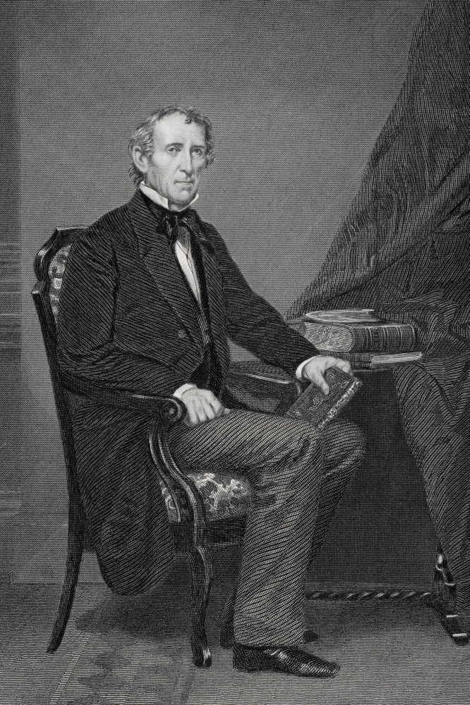 Picture of Posterazzi DPI1857752 John Tyler 1790 To 1862 10th President of The United States 1841 To 1845 From Painting by Alonzo Chappel Poster Print&#44; 11 x 17