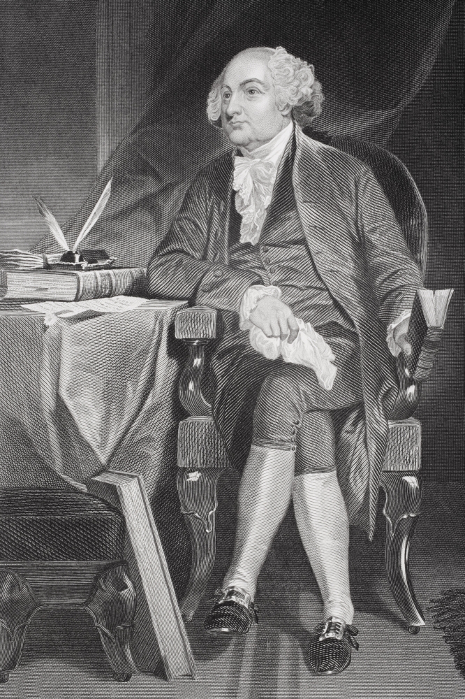 John Adams 1735-1826 First Vice-President & Second President of The United States of America From Painting by Alonzo Poster Print, Large - 22 x 34