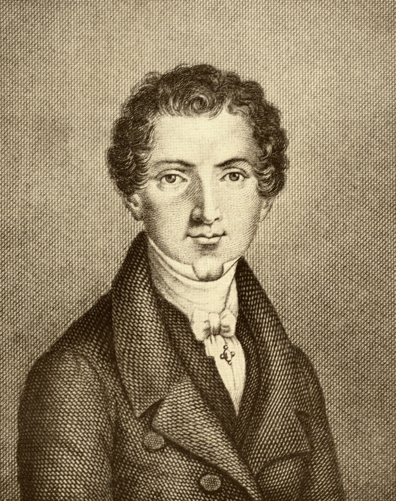 Wilhelm Hauff - 1802-1827 German Author From The Book The Masterpiece Library of Short Stories - Old German - Volume 17 Poster Print - 13 x 17