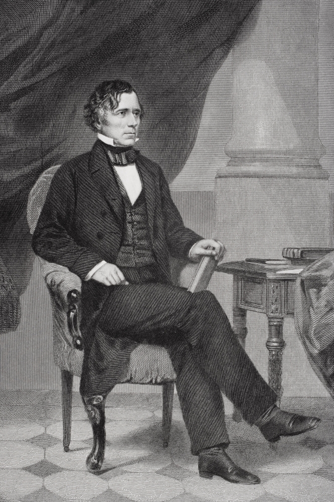 Picture of Posterazzi DPI1857750 Franklin Pierce 1804 To 1869 14th President of The United States 1853 To 1857 From Painting by Alonzo Chappel Poster Print&#44; 11 x 17