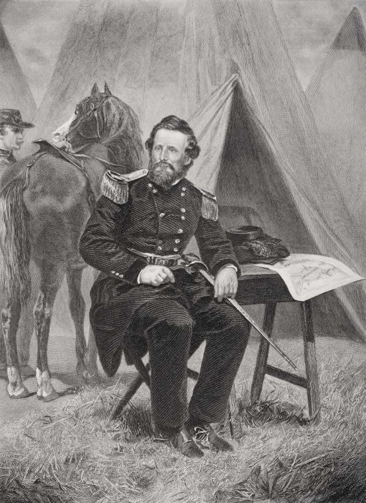 DPI1857745LARGE Nathaniel Lyon 1818 To 1961 Union Brigadier General Killed At Battle of Wilsons Poster Print, Large - 24 x 34