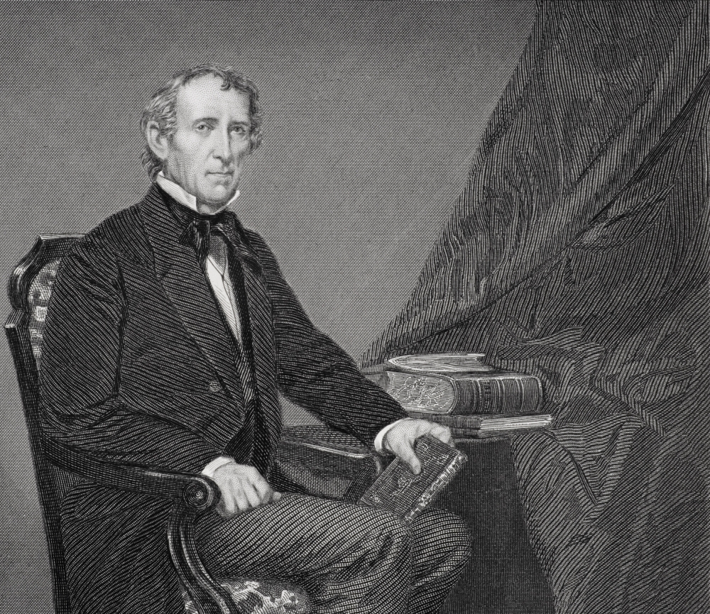 Picture of Posterazzi DPI1857753 John Tyler 1790 To 1862 10th President of The United States 1841 To 1845 From Painting by Alonzo Chappel Poster Print&#44; 15 x 13