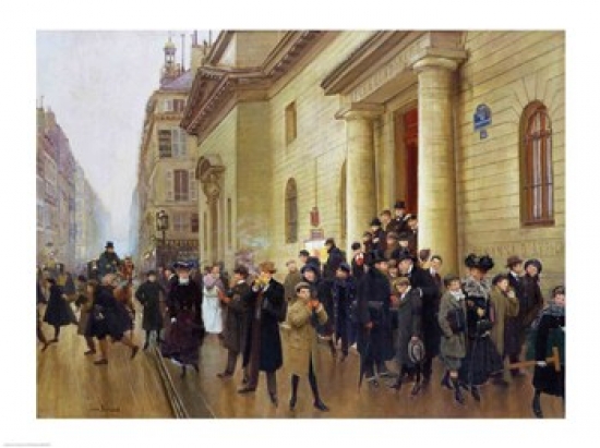 Picture of Posterazzi BALXIR19976 Leaving The Lycee Condorcet 1903 Poster Print by Jean Beraud - 24 x 18 in.
