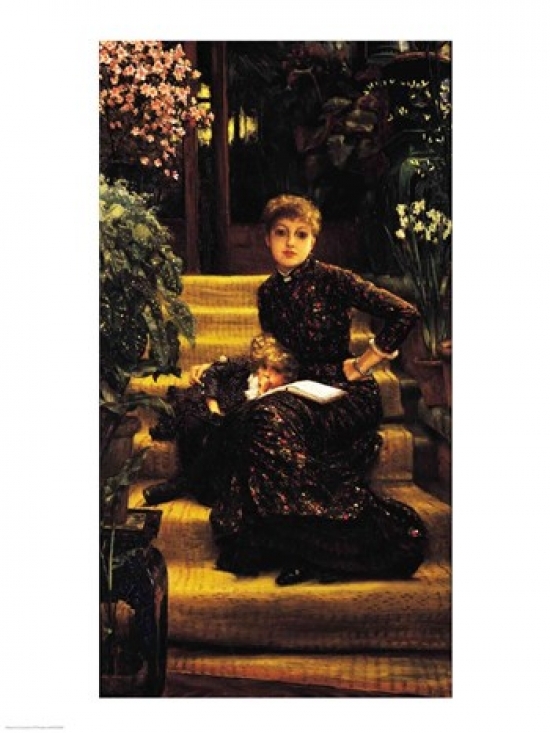 Picture of Posterazzi BALXIR200090LARGE Mother & Child Or The Elder Sister C.1881 Poster Print by James Jacques Joseph Tissot - 24 x 36 in. - Large