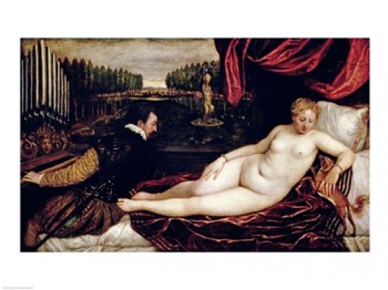 Picture of Posterazzi BALXIR201173 Venus & The Organist Poster Print by Titian - 24 x 18 in.