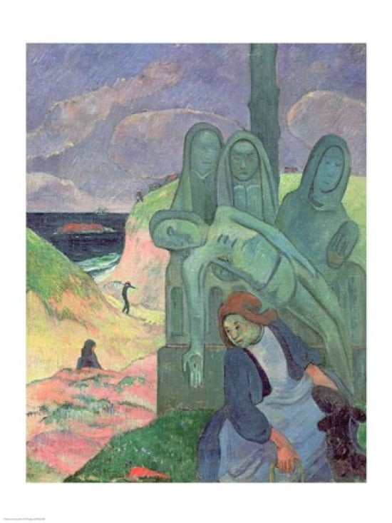 Picture of Posterazzi BALXIR201630 The Green Christ Poster Print by Paul Gauguin - 18 x 24 in.
