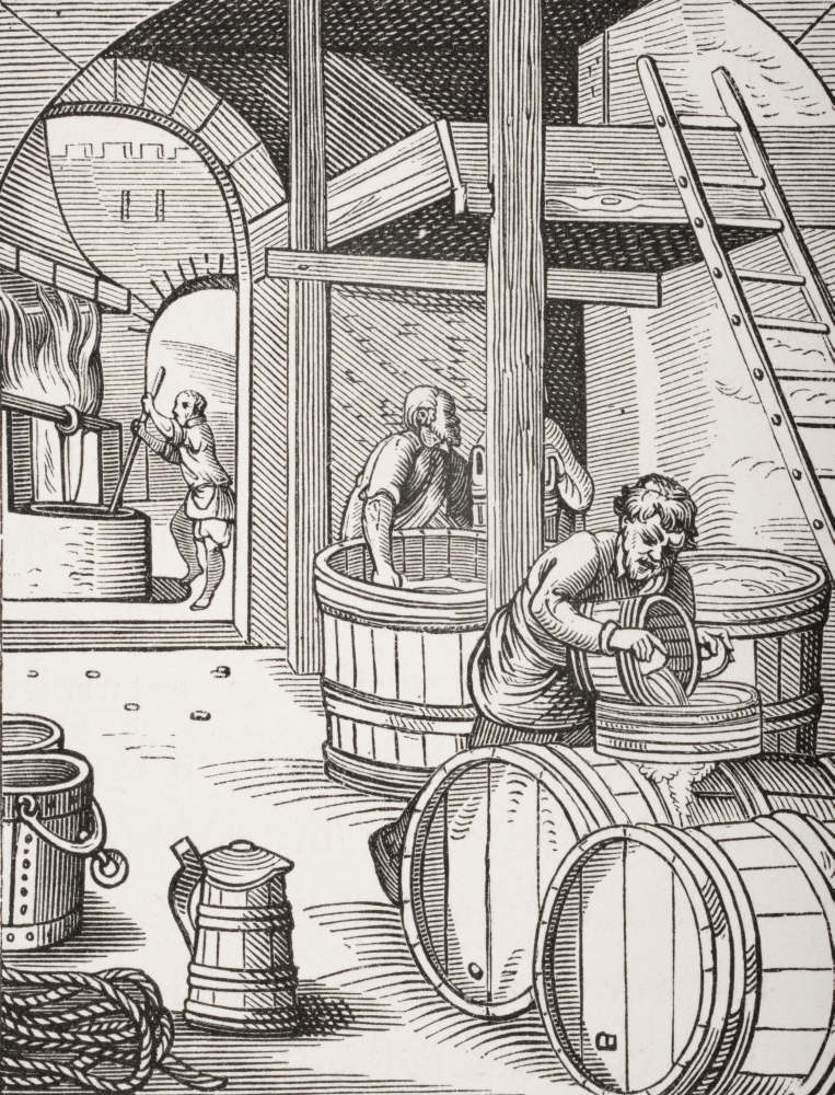 The Brewer 19th Century Copy of Picture Designed & Engraved in 16th Century by Jost Amman Poster Print, 13 x 17