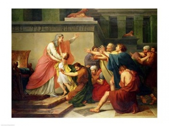 Picture of Posterazzi BALXIR187023LARGE Joseph Recognised by His Brothers Poster Print by Francois Gerard - 36 x 24 in. - Large