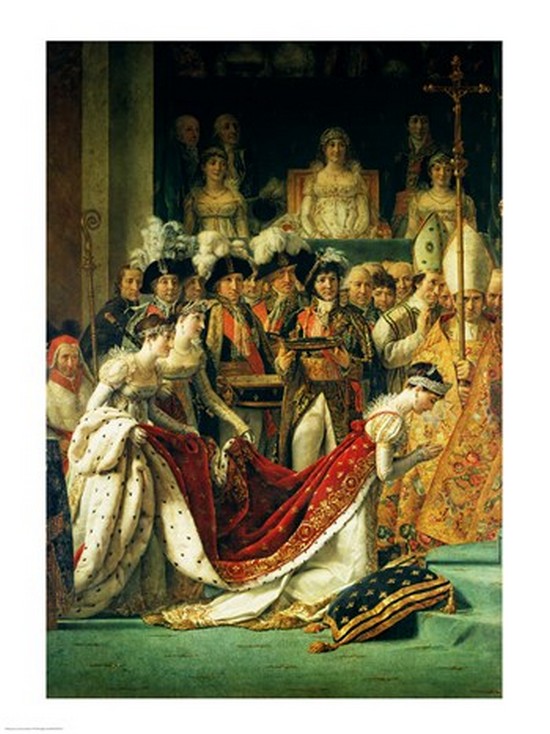Picture of Posterazzi BALXIR187811 The Consecration of The Emperor Napoleon & The Coronation of The Empress Josephine Detail Print by Jacques-Louis - 18 x 24 in.