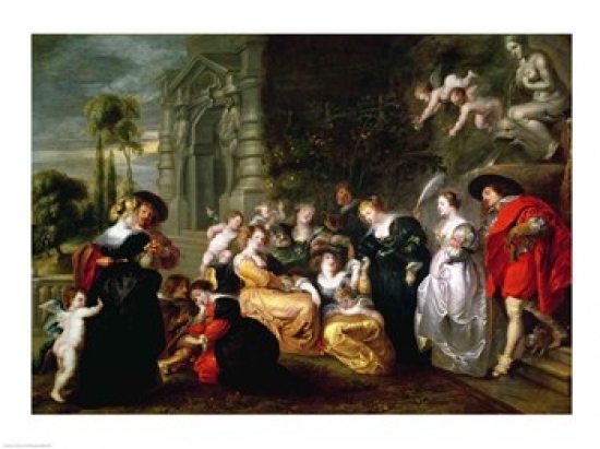 Picture of Posterazzi BALXIR189541LARGE The Garden of Love Poster Print by Peter Paul Rubens - 36 x 24 in. - Large