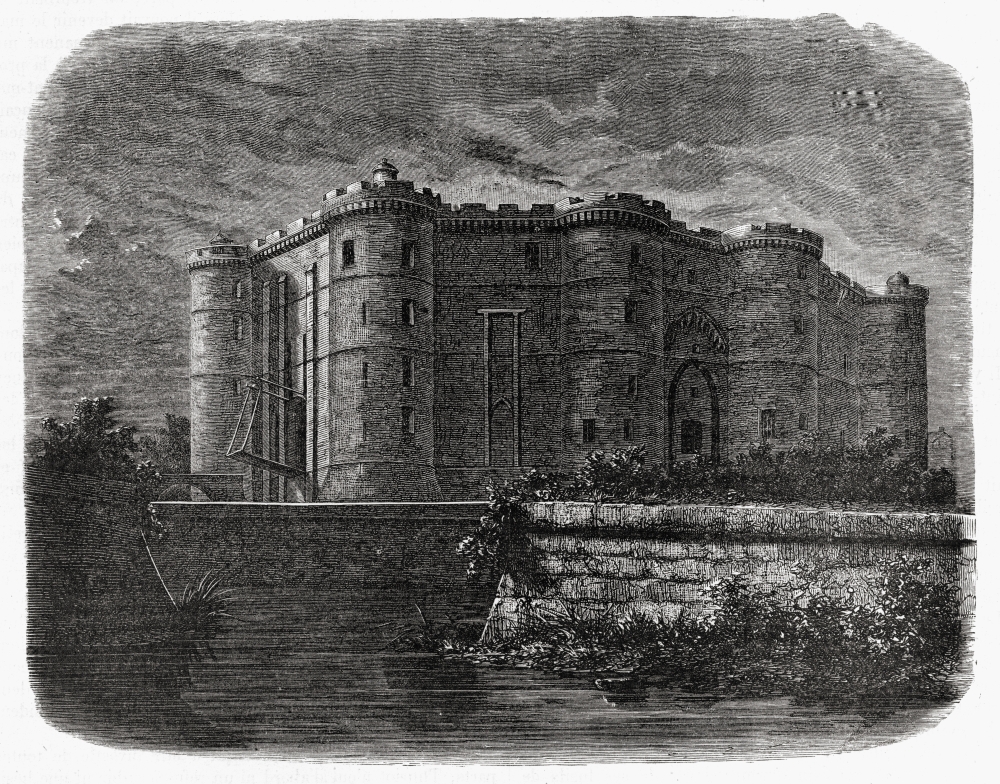 View of The Bastille France From Histoire De La Revolution Francaise by Louis Blanc Poster Print - 17 x 13