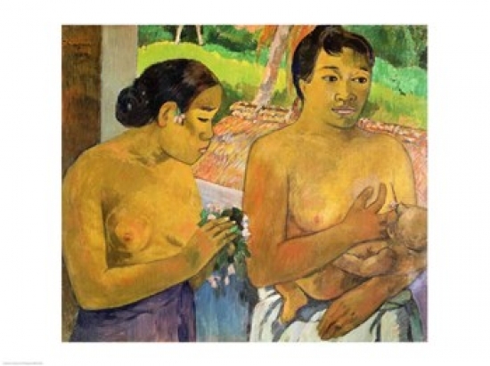 Picture of Posterazzi BALXIR192369LARGE The Offering 1902 Poster Print by Paul Gauguin - 36 x 24 in. - Large