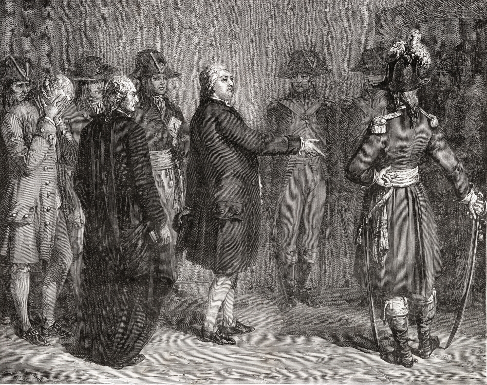 The King Says We Leave Before Going To His Execution 21 January 1793 Louis Poster Print - 17 x 13