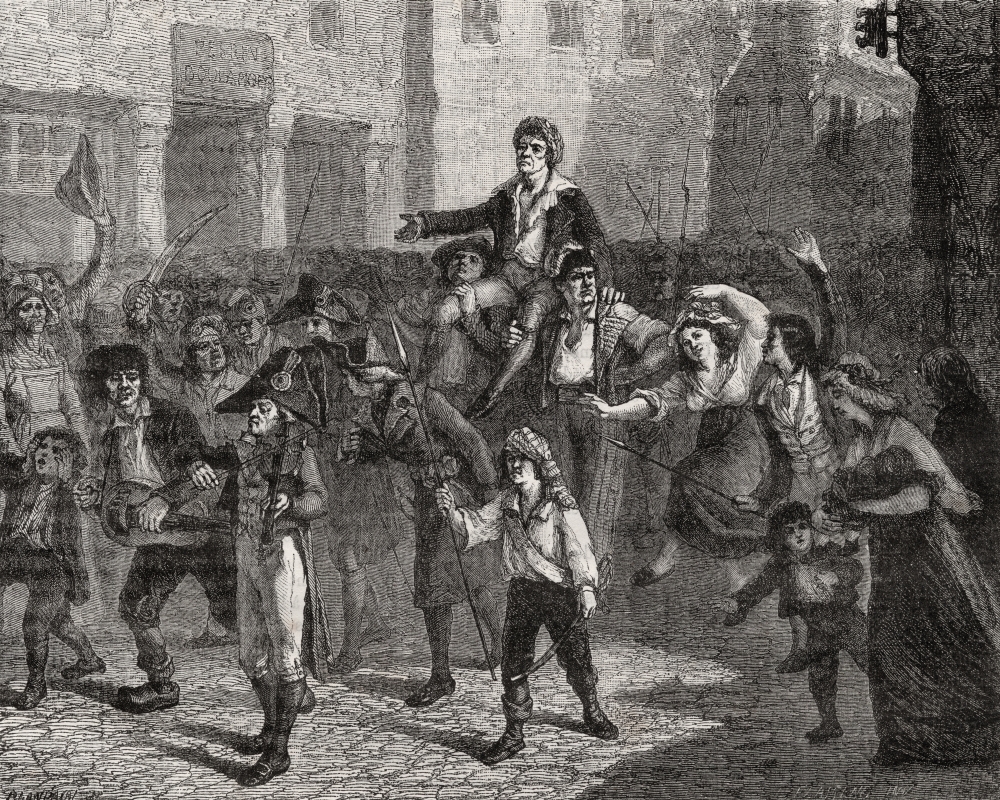 Picture of   Triumph of Marat&#44; 24 April 1793 Jean-Paul Marat&#44; 1743-93 French Politician&#44; Physician & Journalist From Histoire De La Revolution Francaise by Louis Blanc Poster Print&#44; 17 x 13