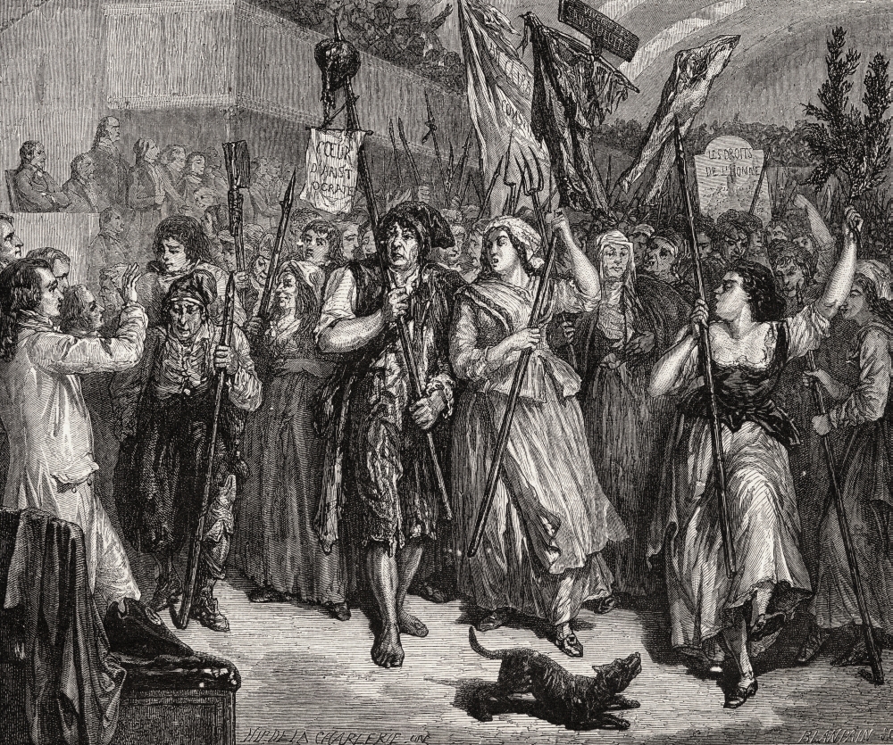 Invasion of The Assembly 20 June 1792 Engraved by Blanpain After De La Poster Print, Large - 32 x 28