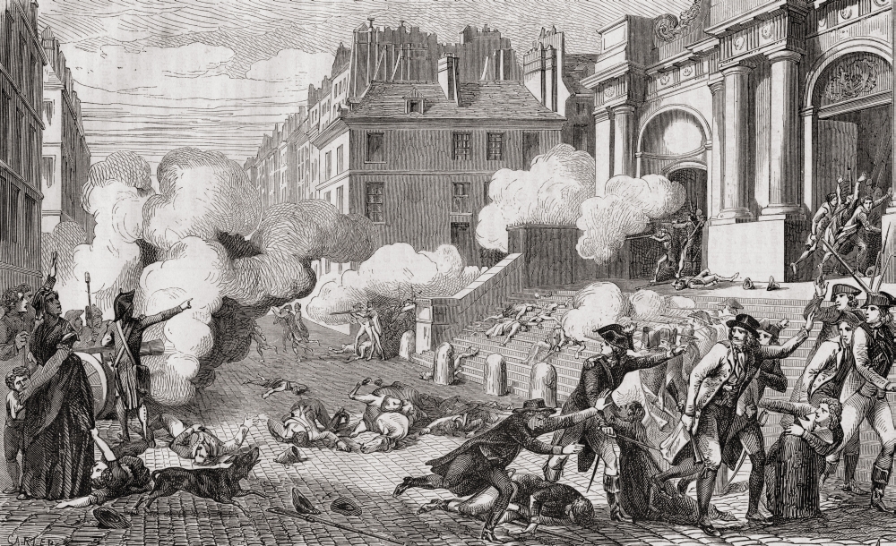 Insurrection of The Day of 13 Vendmiaire Year III 5 October 1795 Copied From A Contemporary From Histoire De 38 x 22 Poster Print, Large - 38 x 22