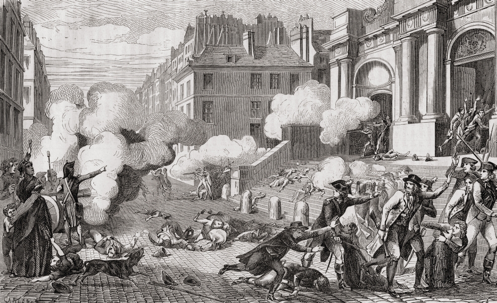 Picture of   Insurrection of The Day of 13 Vend-miaire&#44; Year III&#44; 5 October 1795 Copied From A Contemporary Print From Histoire De La Revolution Francaise by Louis Blanc Poster Print&#44; 19 x 11
