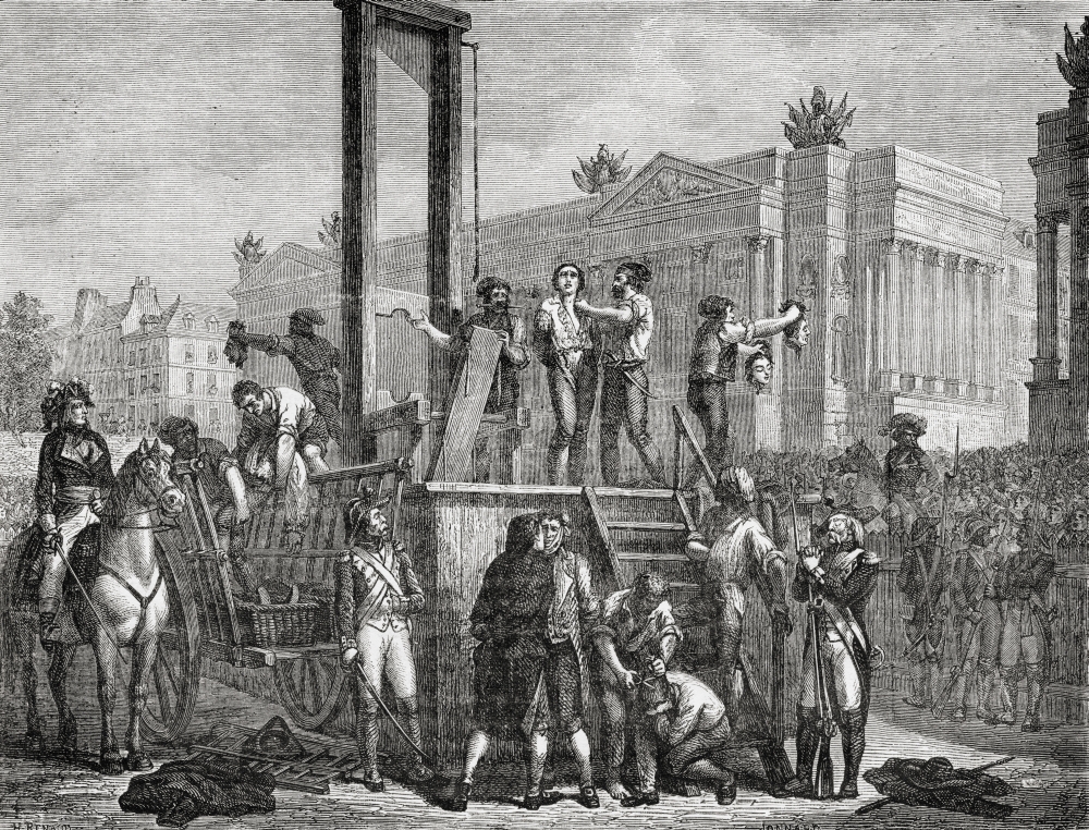 Execution of Robespierre Saint Just & Others 28 July 1794 Maximilien Poster Print - Large - 34 x 26