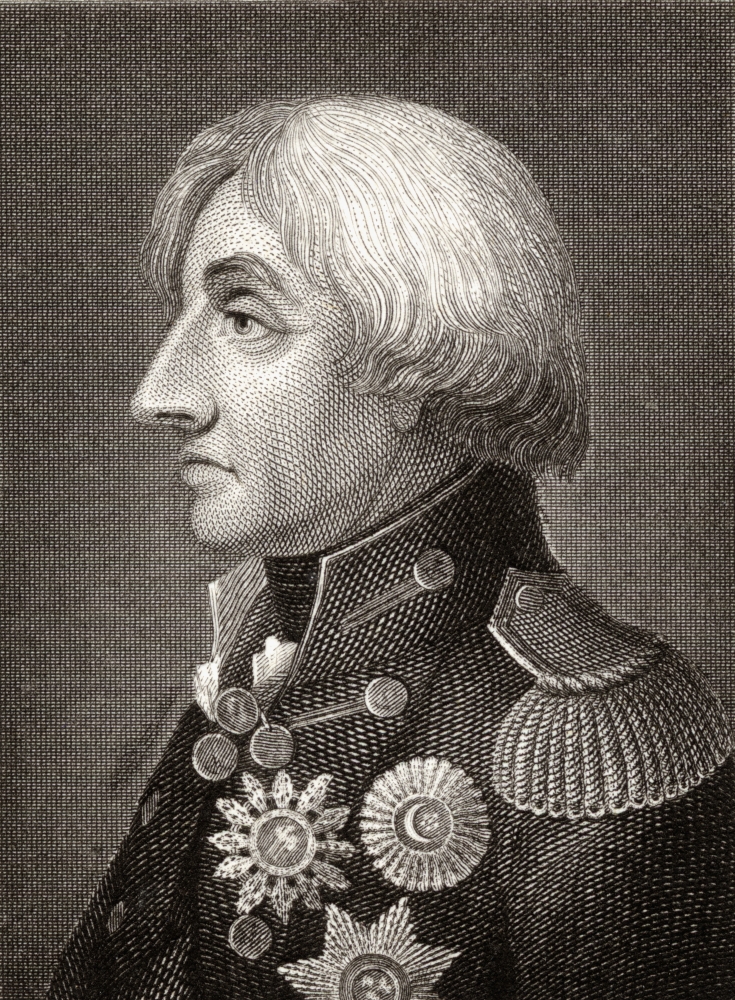 Horatio Nelson Viscount Nelson Lord Nelson 1758-1805 British Naval Commander 19th Century Engraved by Edward F Poster Print, Large - 26 x 34