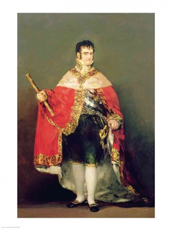 Picture of Posterazzi BALXIR192458 Portrait of Ferdinand VII Poster Print by Francisco De Goya - 18 x 24 in.