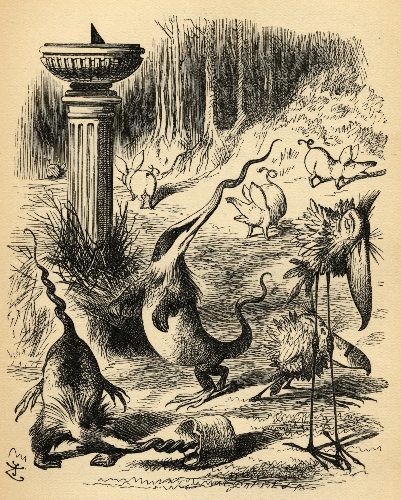 DPI1858382 The Slithy Toves Illustration by Sir John Tenniel 1820-1914 From The Book Poster Print, 13 x 17