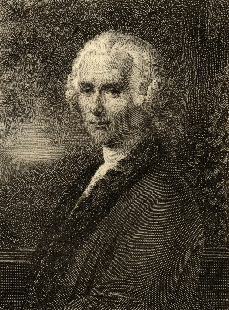 Jean-Jacques Rousseau 1712-1778 Swiss Philosopher Photo-Etching From An Old From The Book Lady Jackson S Wor Poster Print, Large - 26 x 34