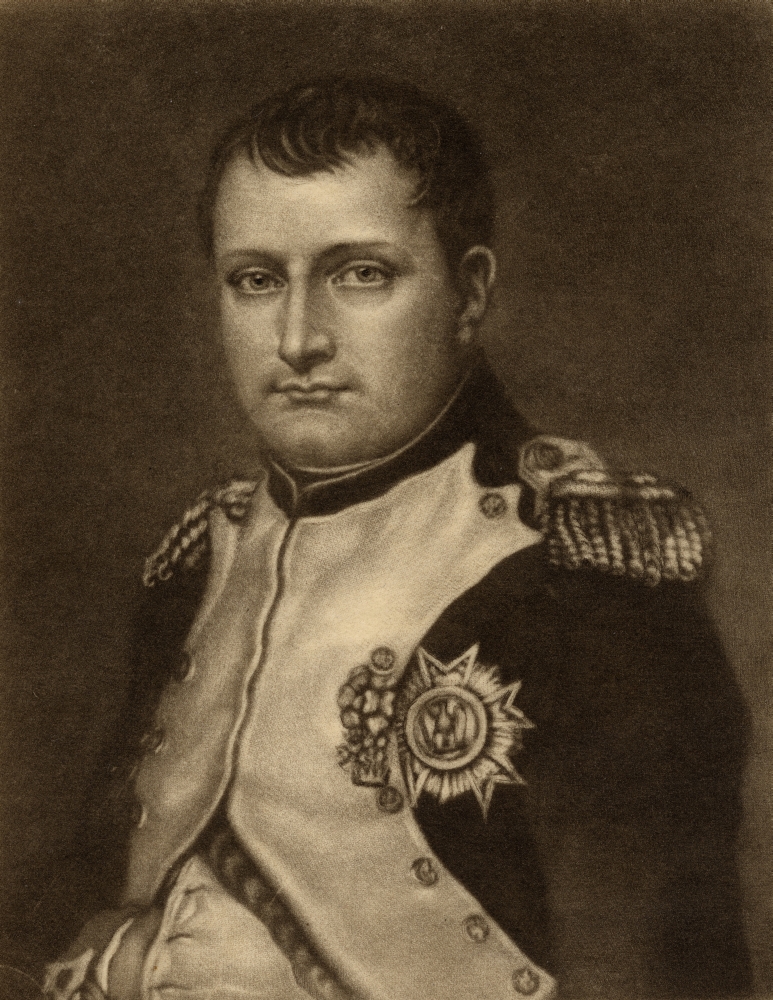 Napoleon I Emperor of The French 1769 - 1821 Mezzotint by GWHRitchie After Painting by David From The Book Lady Poster Print - Large - 26 x 34