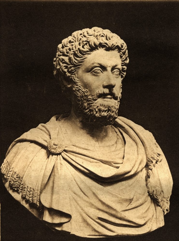 Marcus Aurelius 121-180 A.D.Roman Emperor 161-180 A.D. From A Bust In Museo Poster Print - Large - 26 x 34