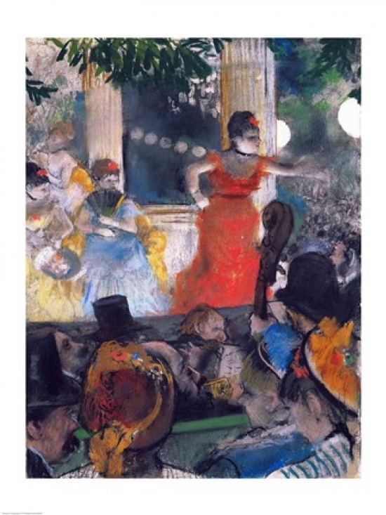 Picture of Posterazzi BALXIR20066LARGE Cafe Concert at Les Ambassadeurs Poster Print by Edgar Degas - 24 x 36 in. - Large